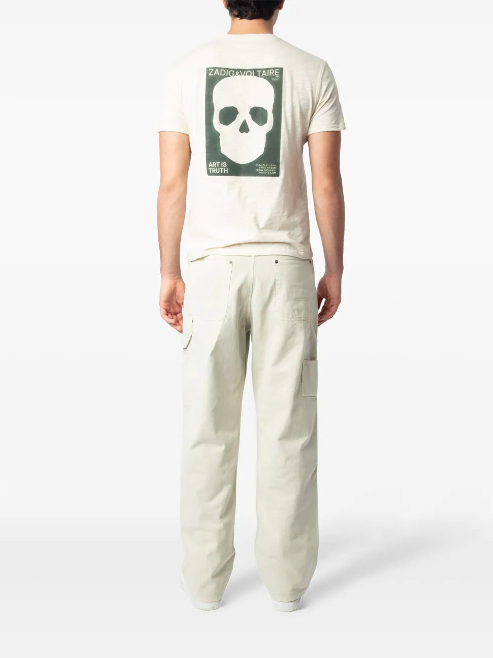 Zadig&Voltaire  Stockholm Flamme Skull Block t-shirt