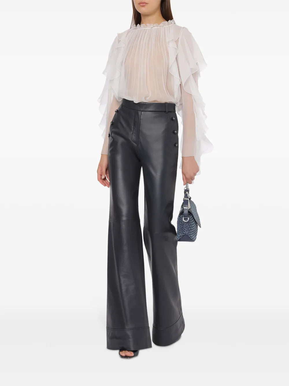 Alberta Ferretti  ruffle-detailing blouse