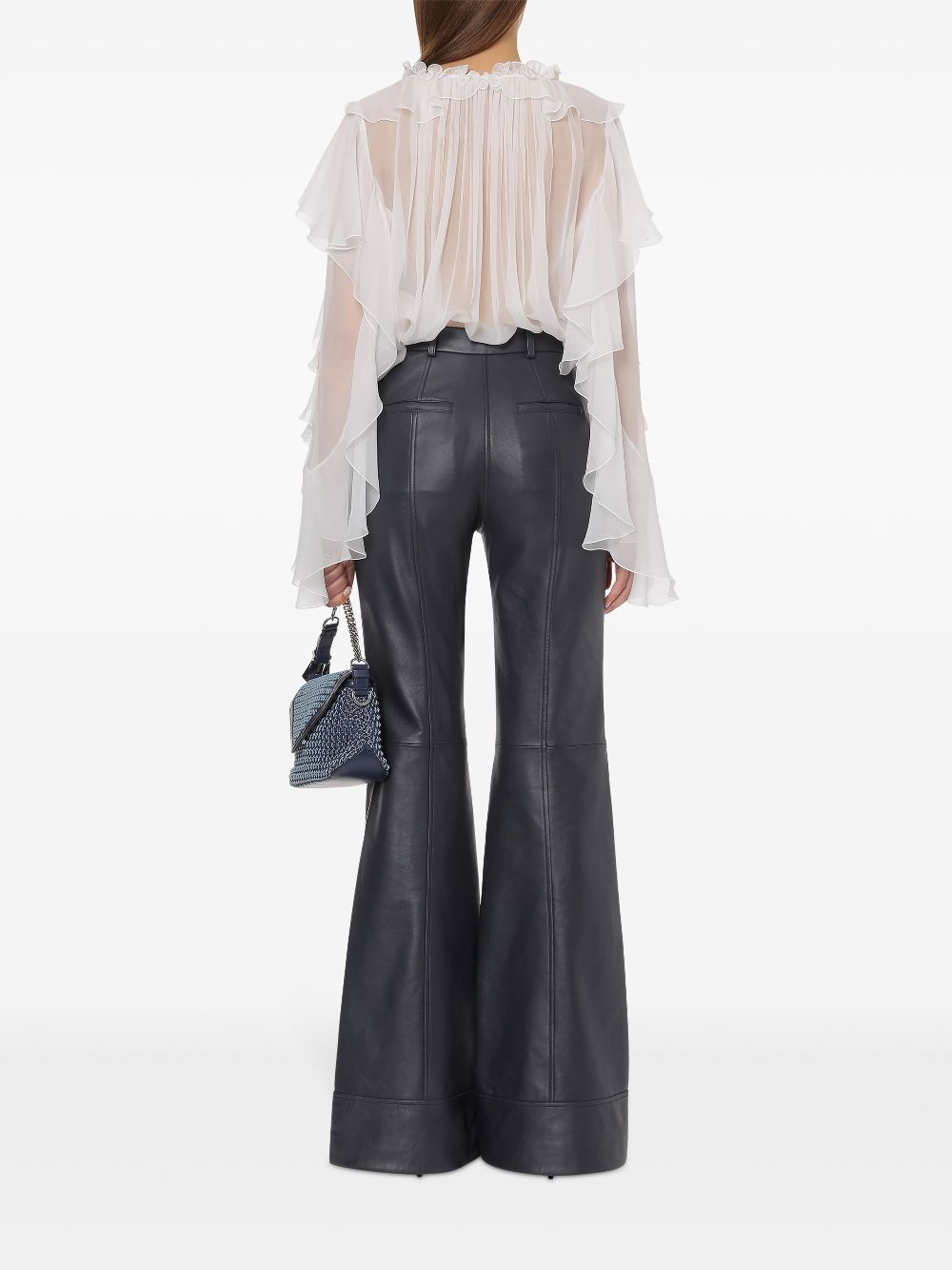 Alberta Ferretti  ruffle-detailing top