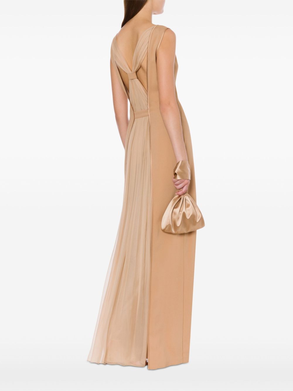 Alberta Ferretti draped-panel gown - Image 3