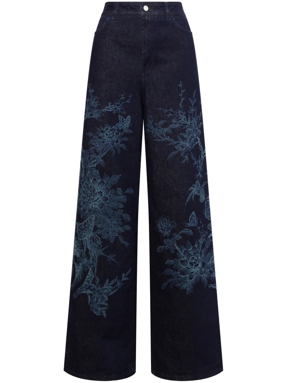 Alberta Ferretti  floral-print jeans