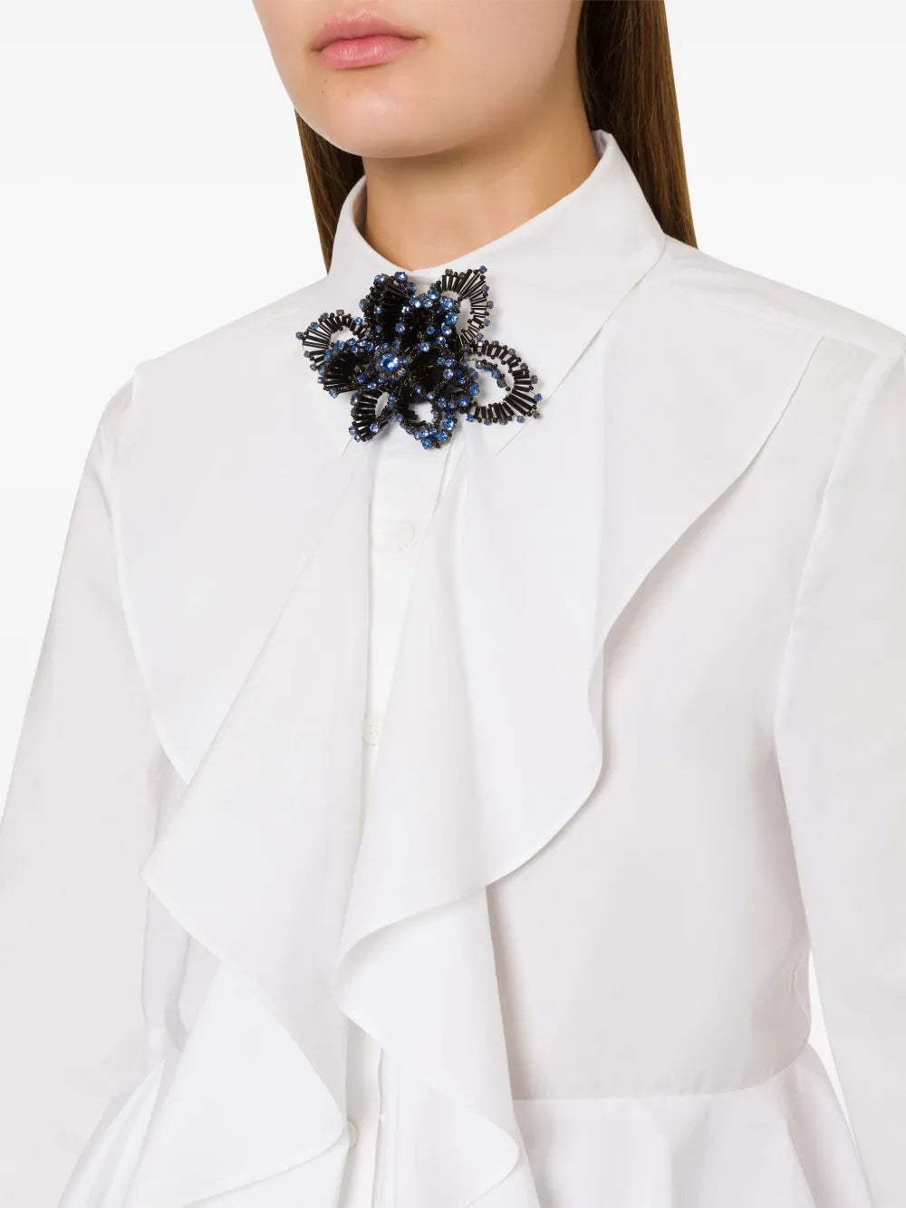 Alberta Ferretti  ruffle-detail blouse