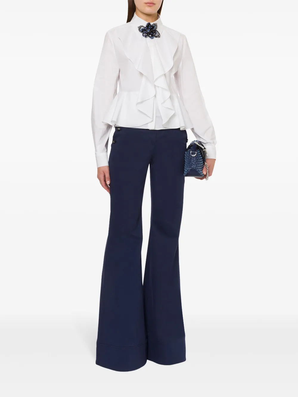 Alberta Ferretti  ruffle-detail blouse