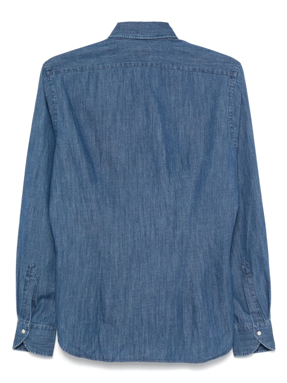 Xacus  cutaway-collar chambray shirt