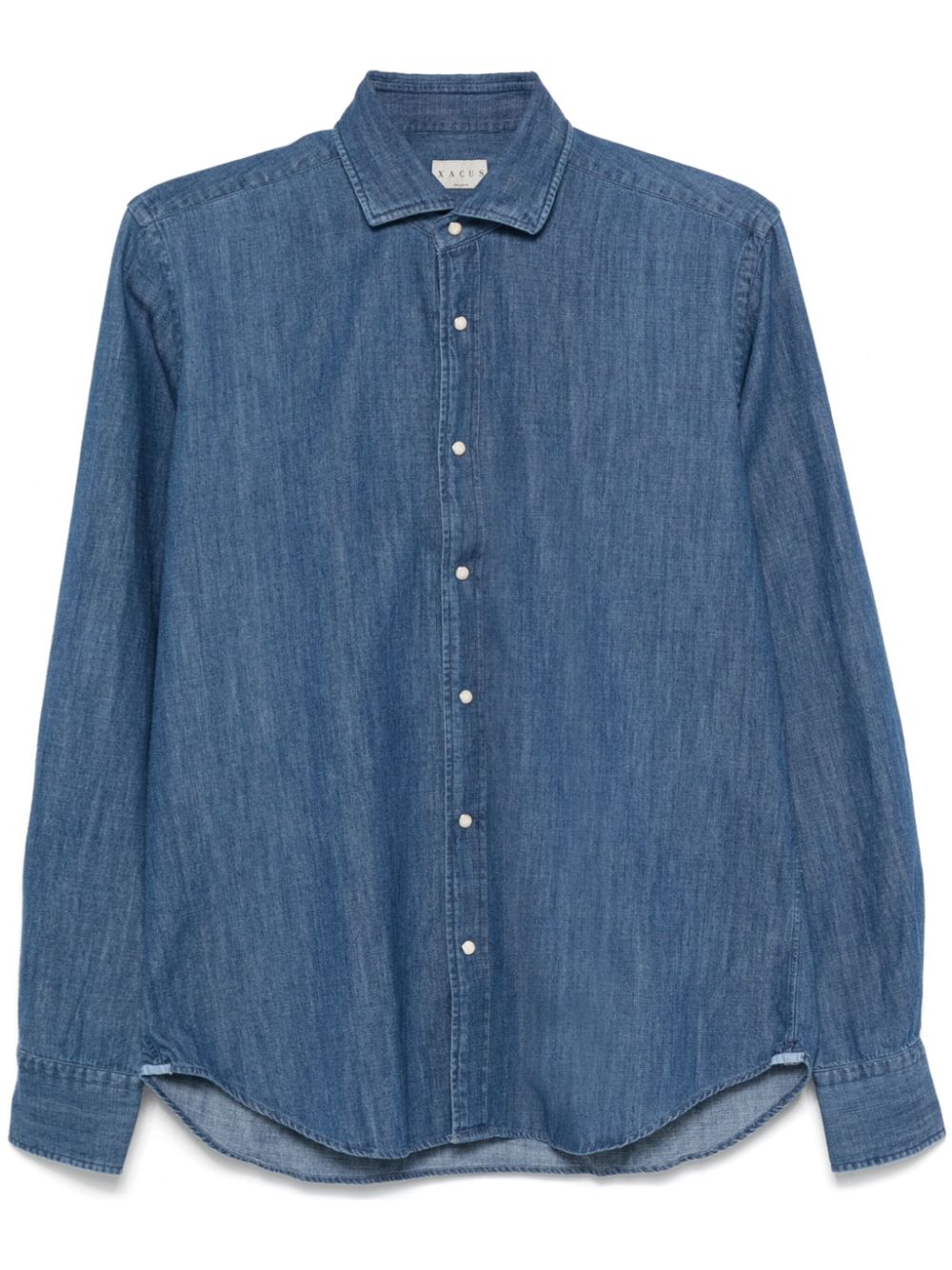 Xacus  cutaway-collar chambray shirt