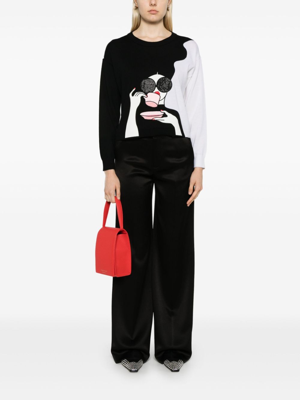 alice + olivia  Gleeson StaceFace sweater