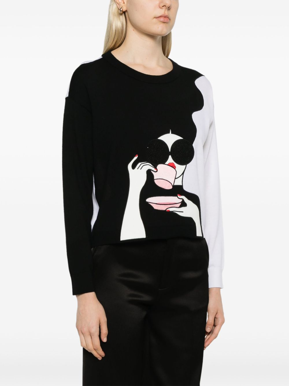 alice + olivia  Gleeson StaceFace sweater