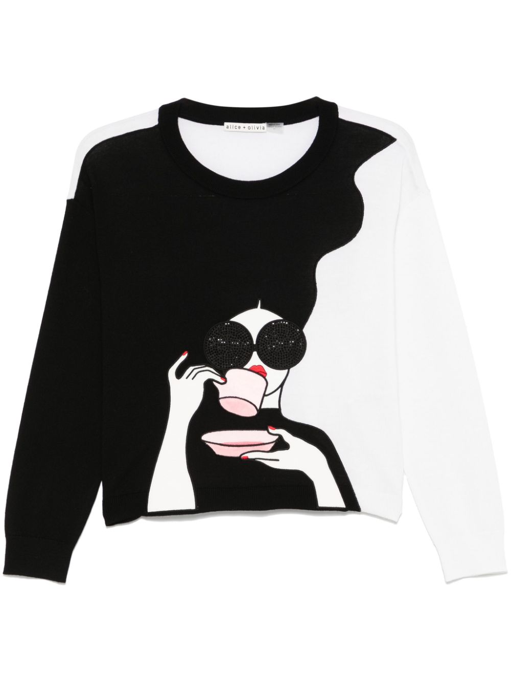 alice + olivia  Gleeson StaceFace sweater