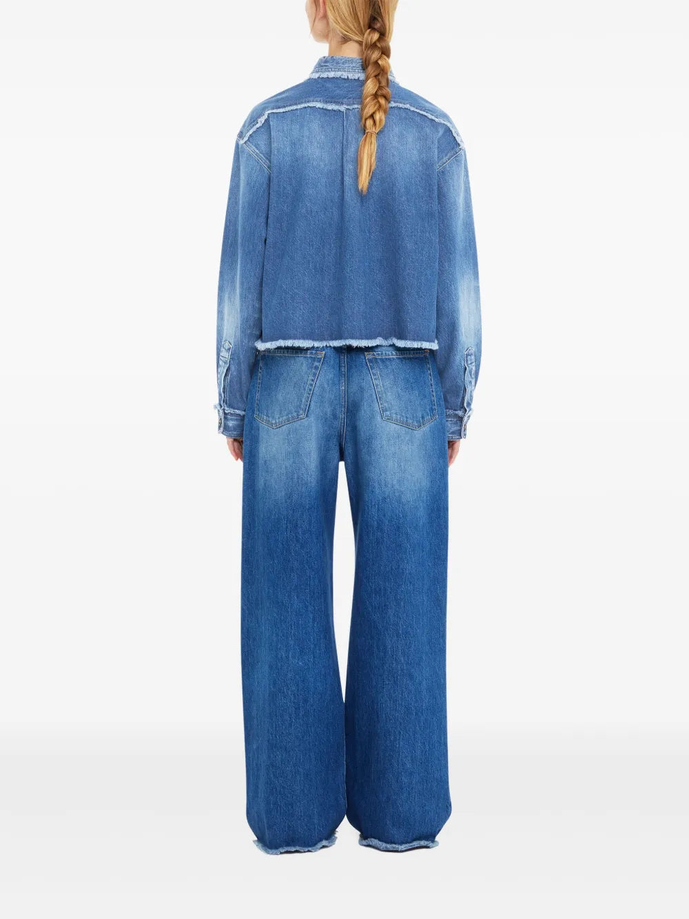 Alanui  fringed cotton-denim shirt