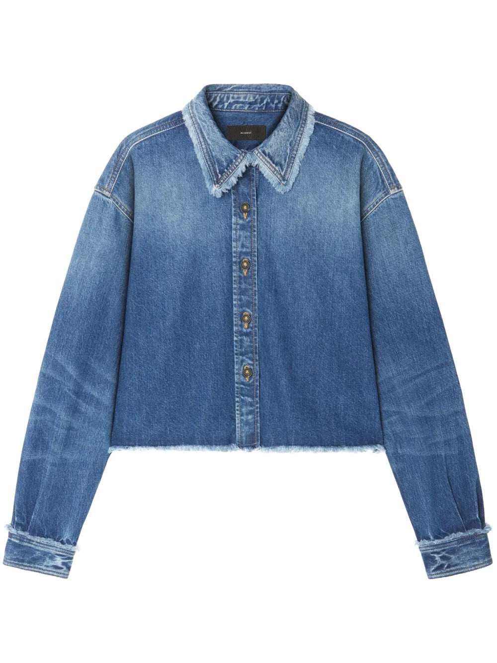 Alanui  fringed cotton-denim shirt