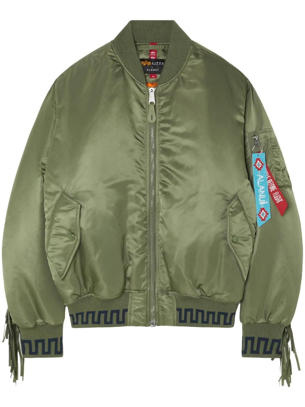 Alanui  x Alpha Industries fringe-detailing bomber jacket