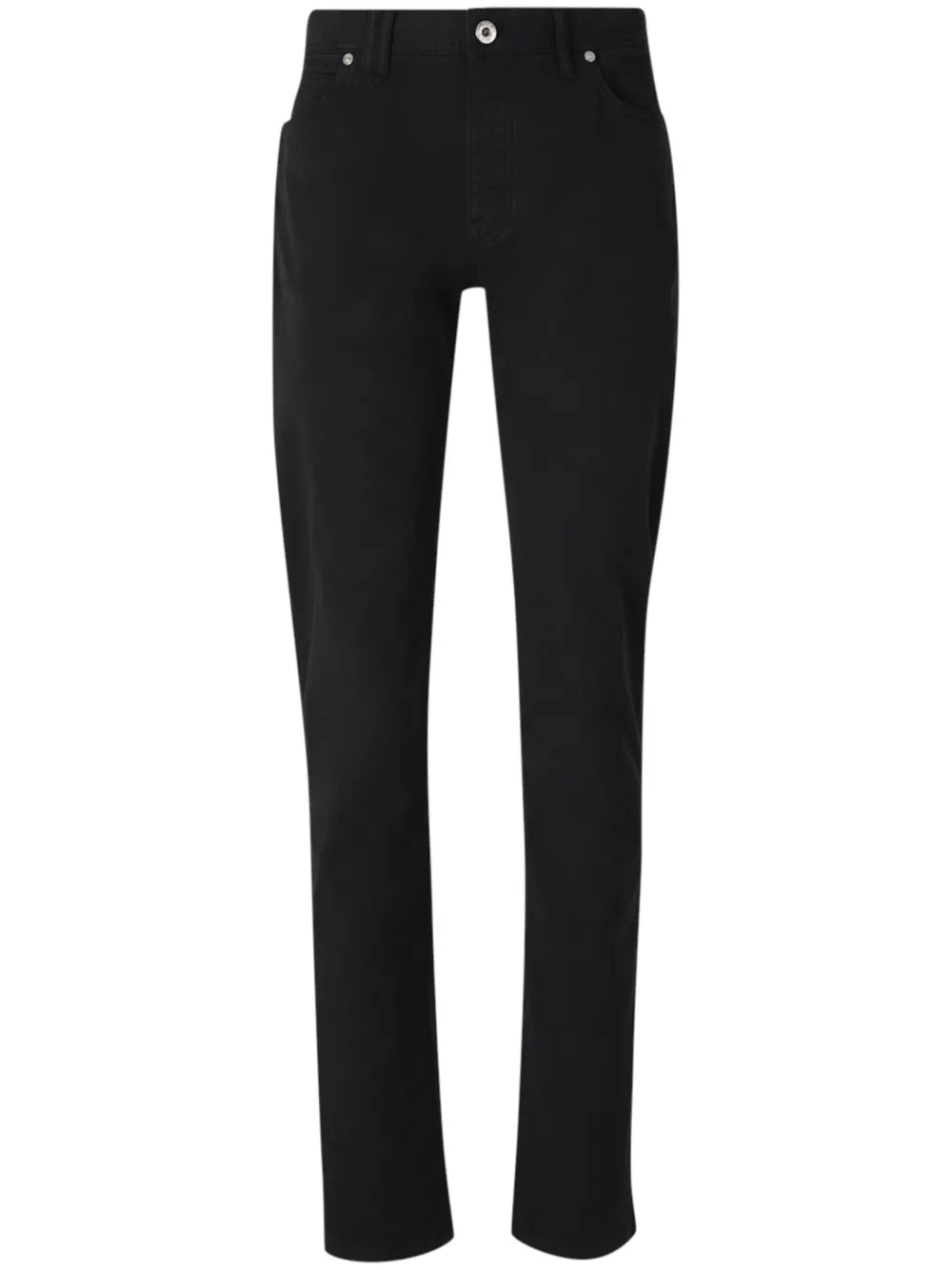 Brioni  logo-patch straight-leg jeans