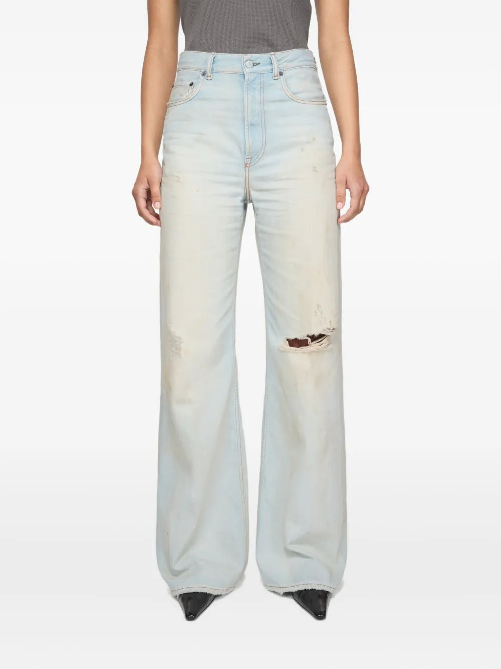 Acne Studios  distressed relaxed-fit jeans