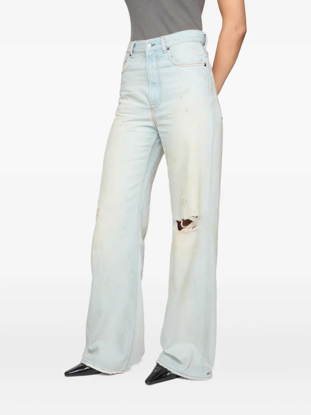 Acne Studios  distressed relaxed-fit jeans