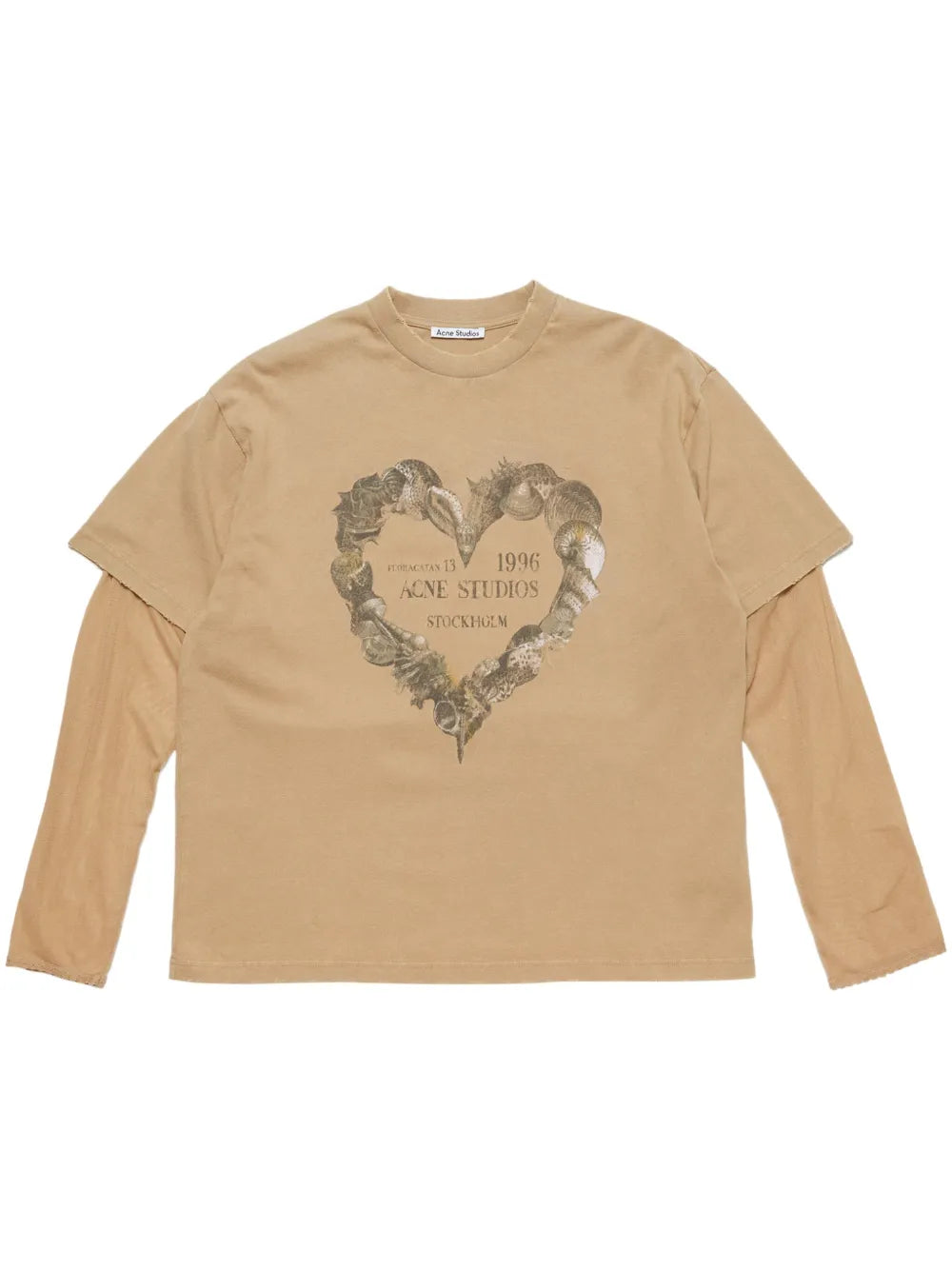 Acne Studios layered print T-shirt
