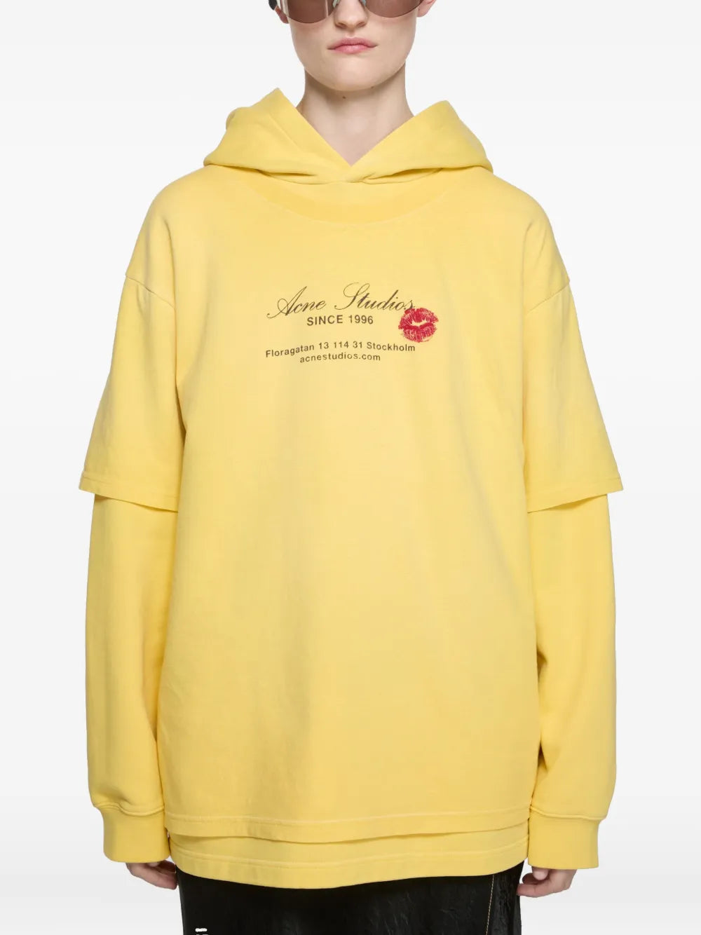 Acne Studios logo print hoodie