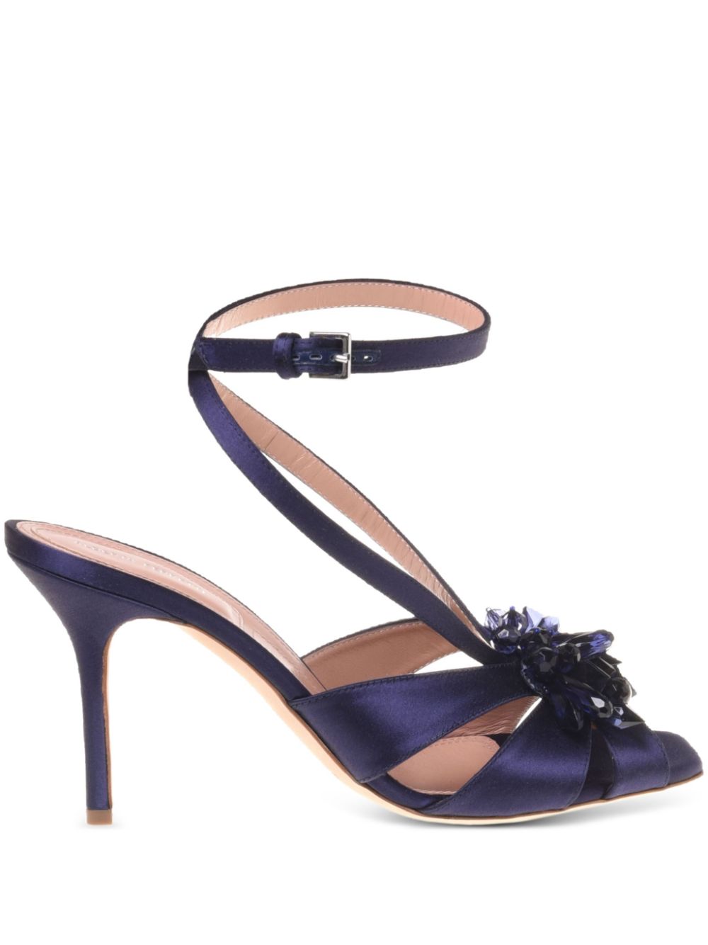 Alberta Ferretti  embellished satin sandals