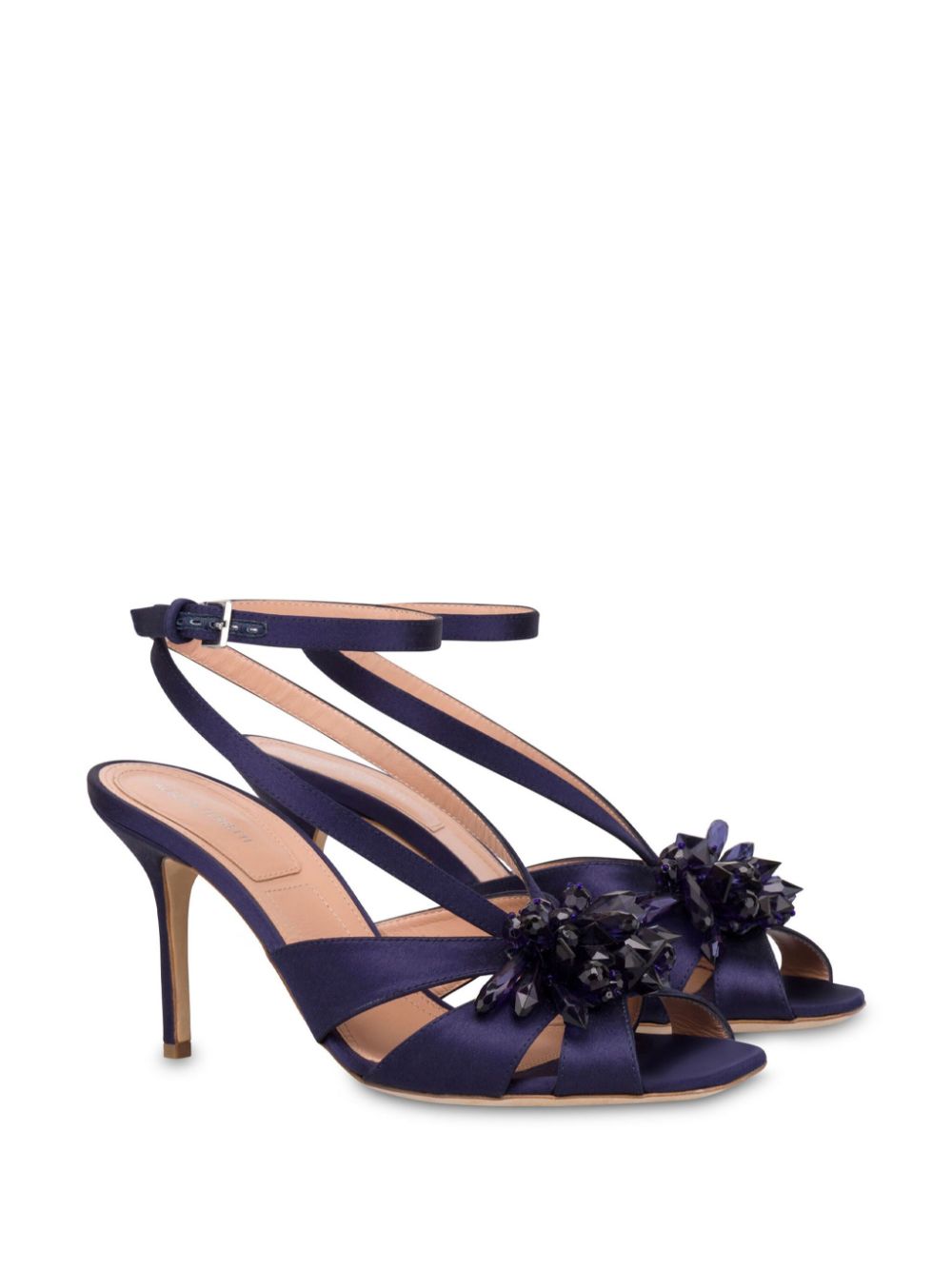 Alberta Ferretti embellished satin sandals