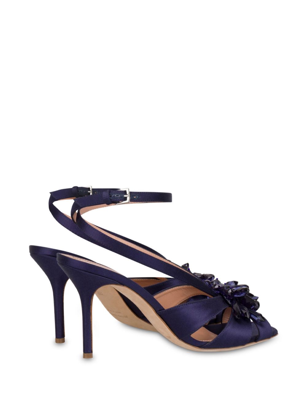 Alberta Ferretti embellished satin sandals