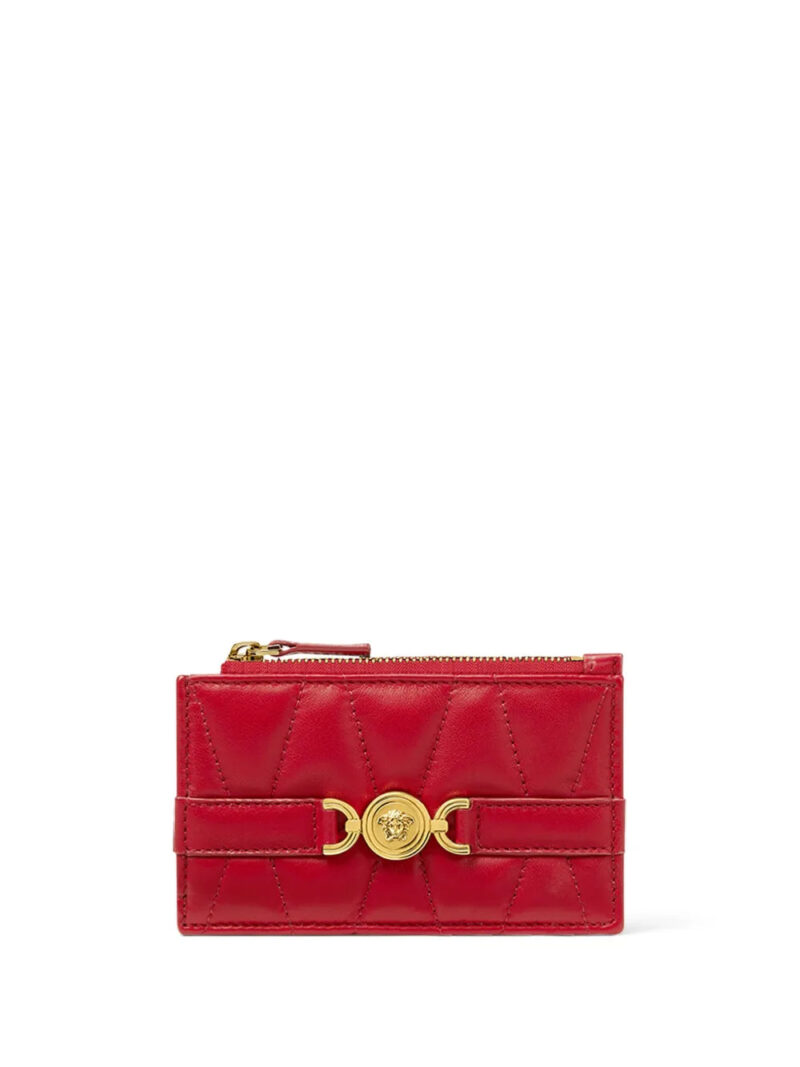 Versace  Medusa '95 quilted zip-up card holder