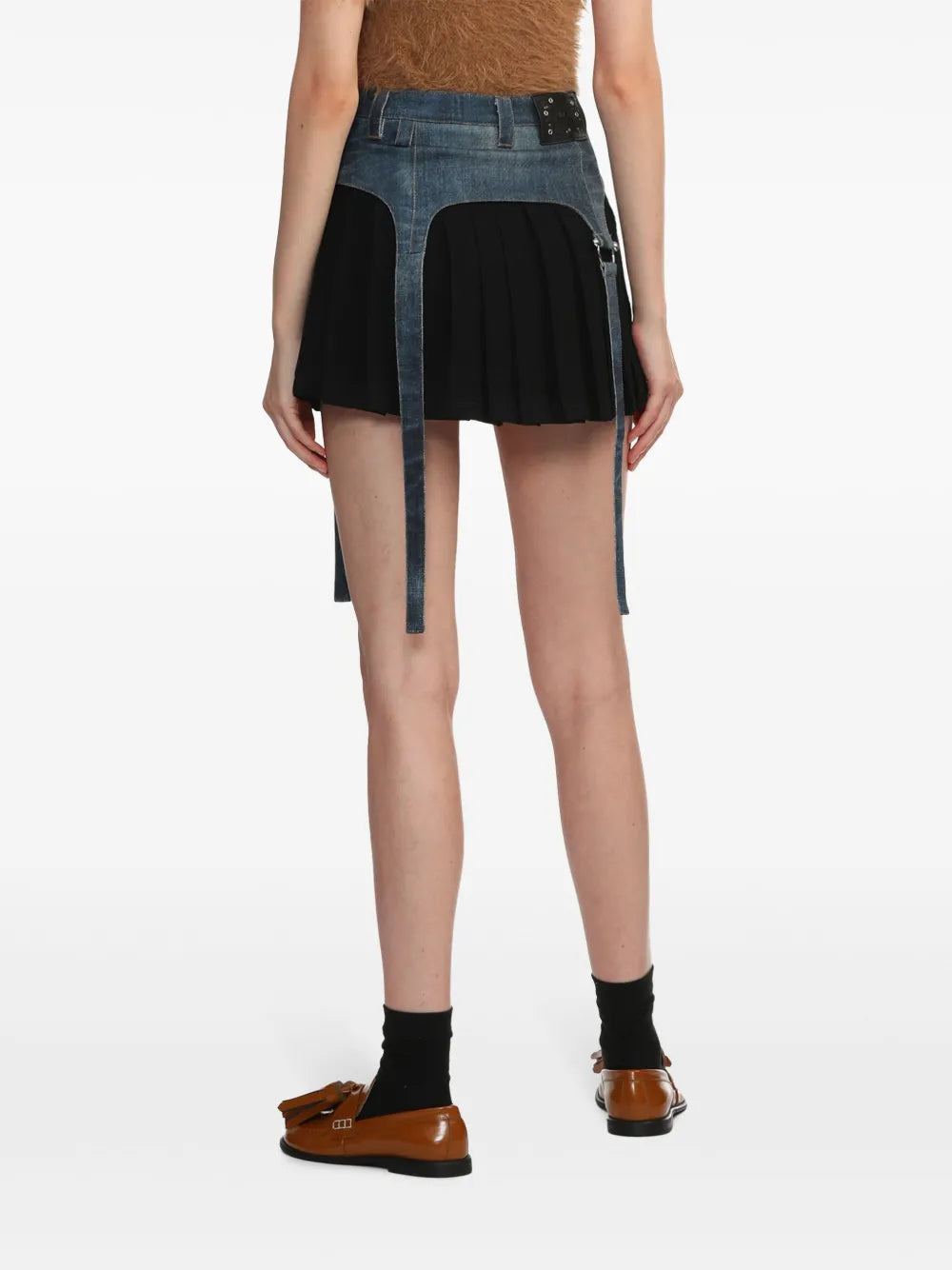 Andersson Bell  Trompe L'oeil pleated mini skirt