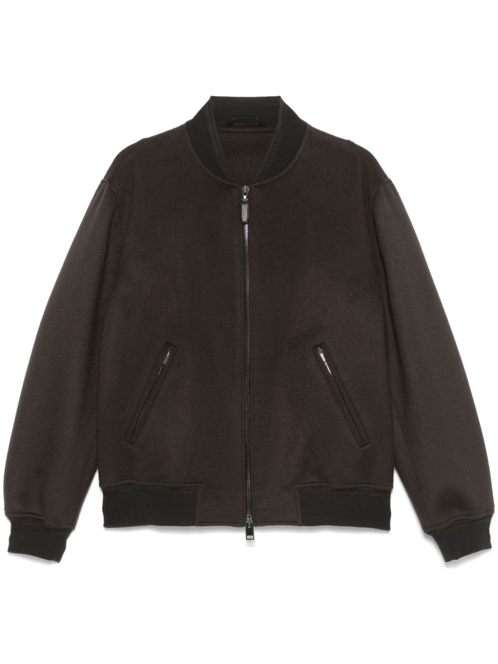 Brioni  brushed-effect bomber jacket