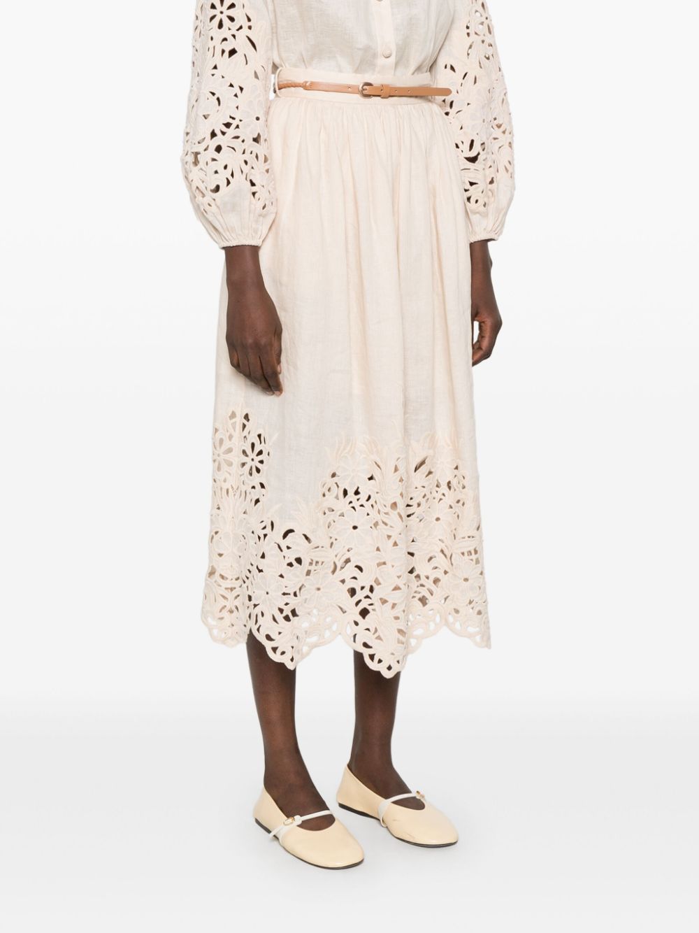 ZIMMERMANN  Wylie midi skirt