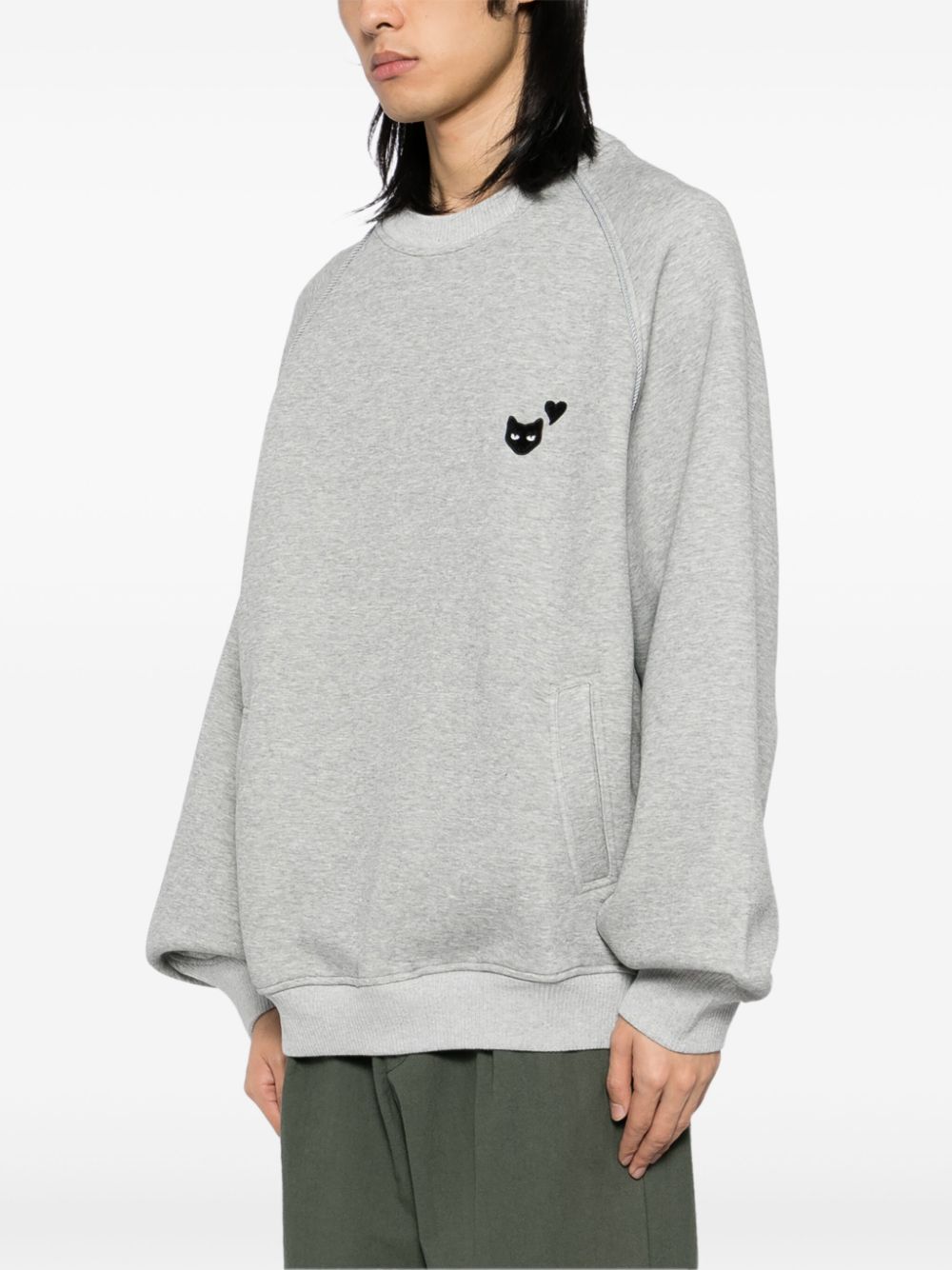 ZZERO BY SONGZIO  panther hand-rope sweatshirt