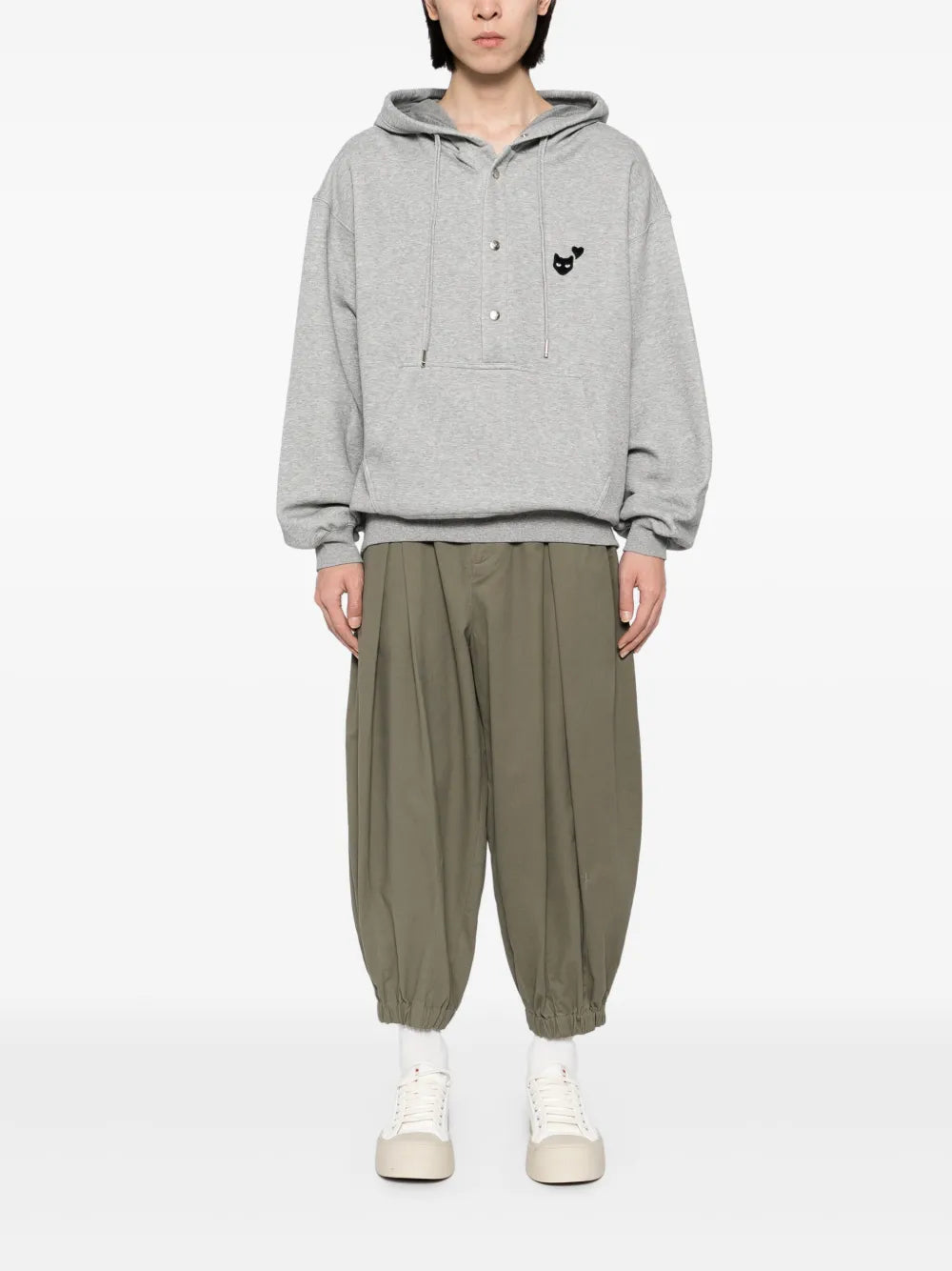 ZZERO BY SONGZIO love panther multi snap hoodies