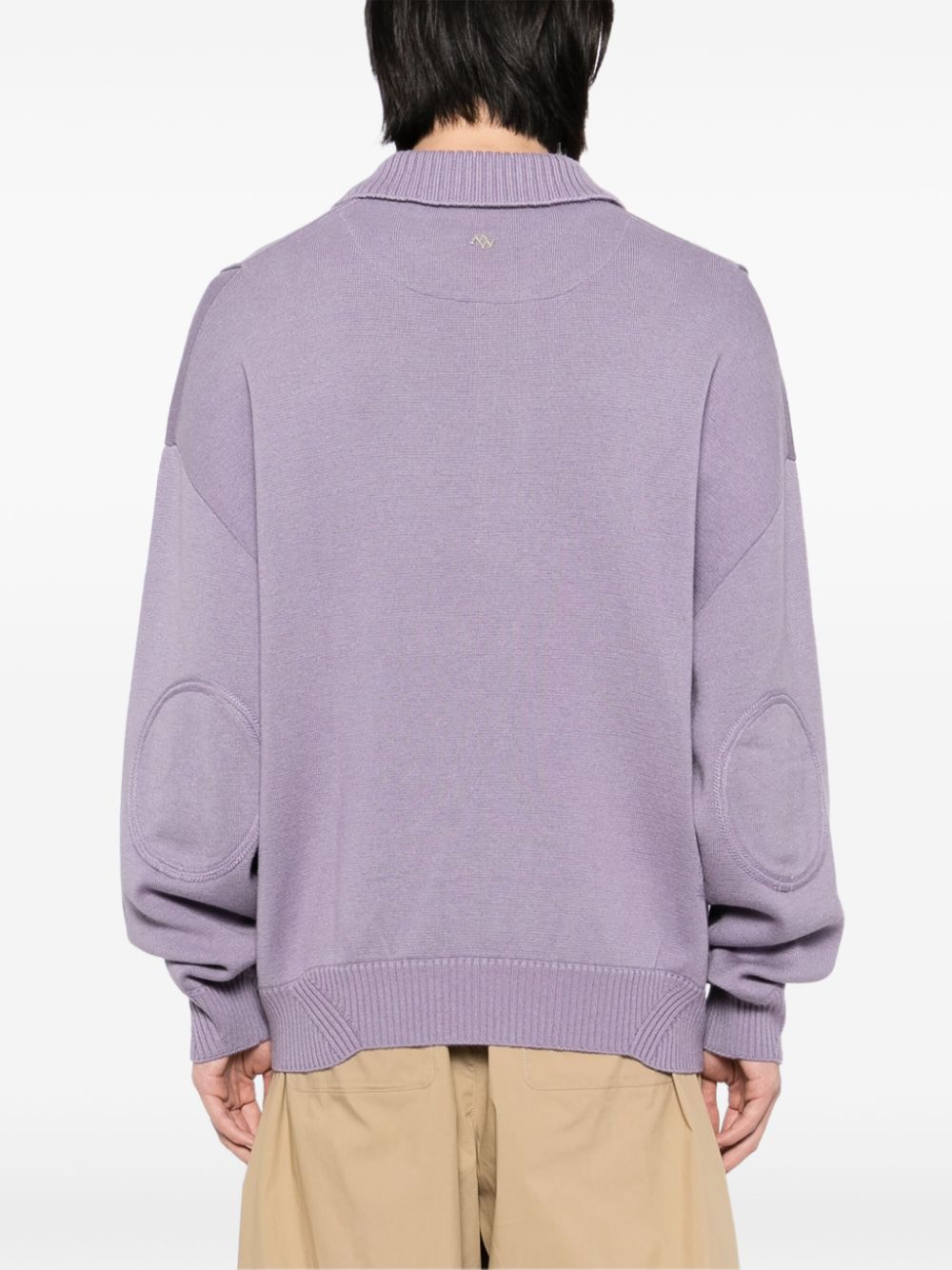 ZZERO BY SONGZIO  panther hand rope high neck sweater
