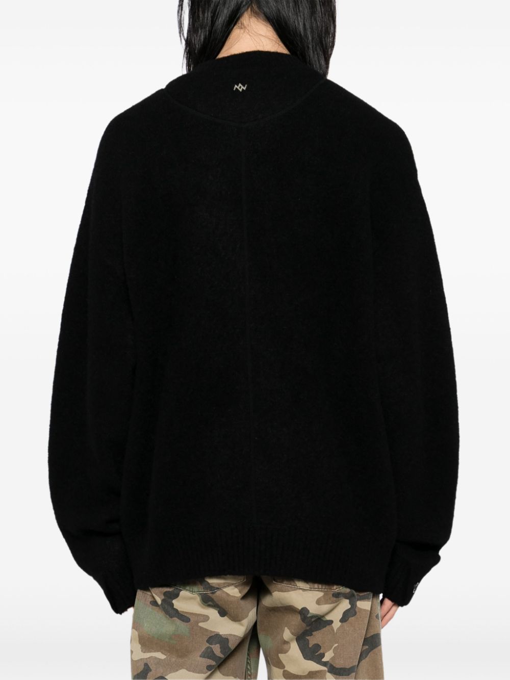 ZZERO BY SONGZIO  love panther hand-stitch jumper