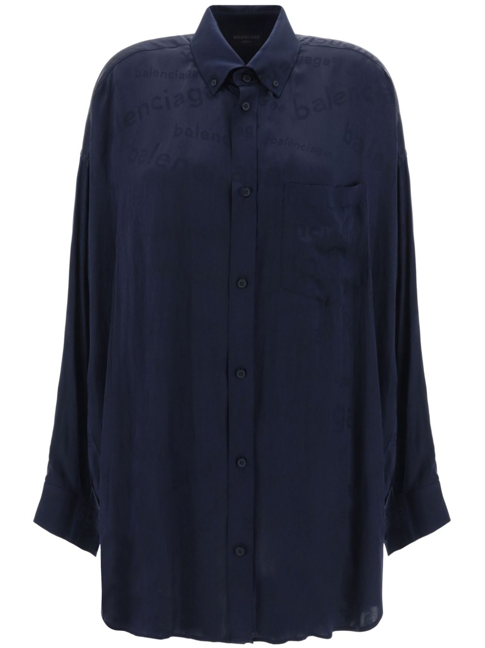 Balenciaga  logo-jacquard shirt