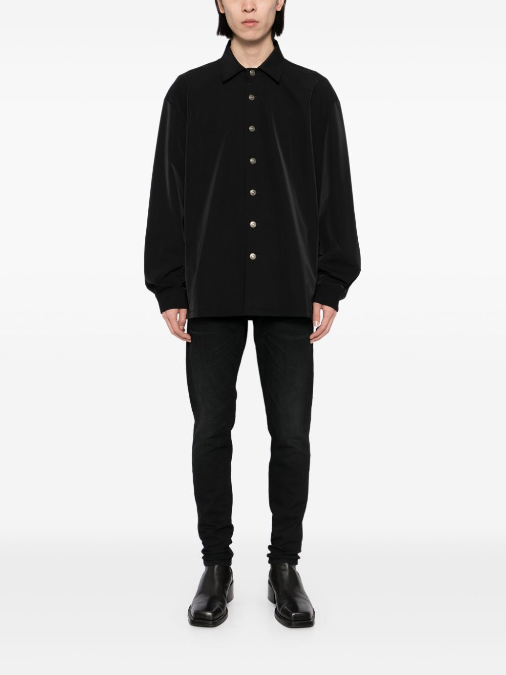 424 logo-patched jacket