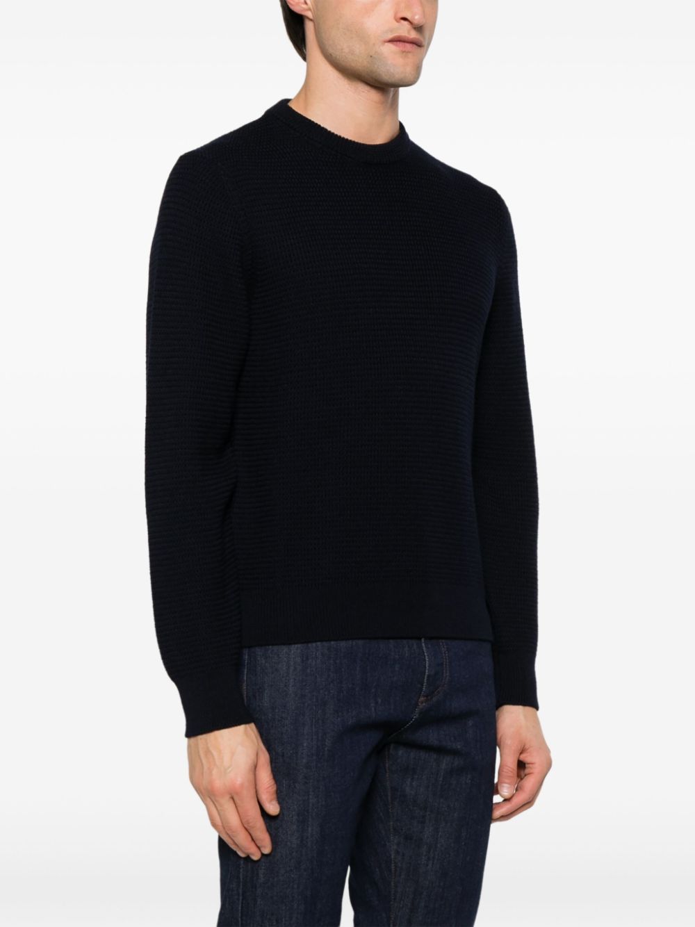Canali waffle-knit sweater
