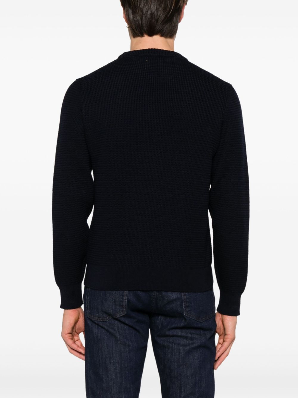 Canali waffle-knit sweater