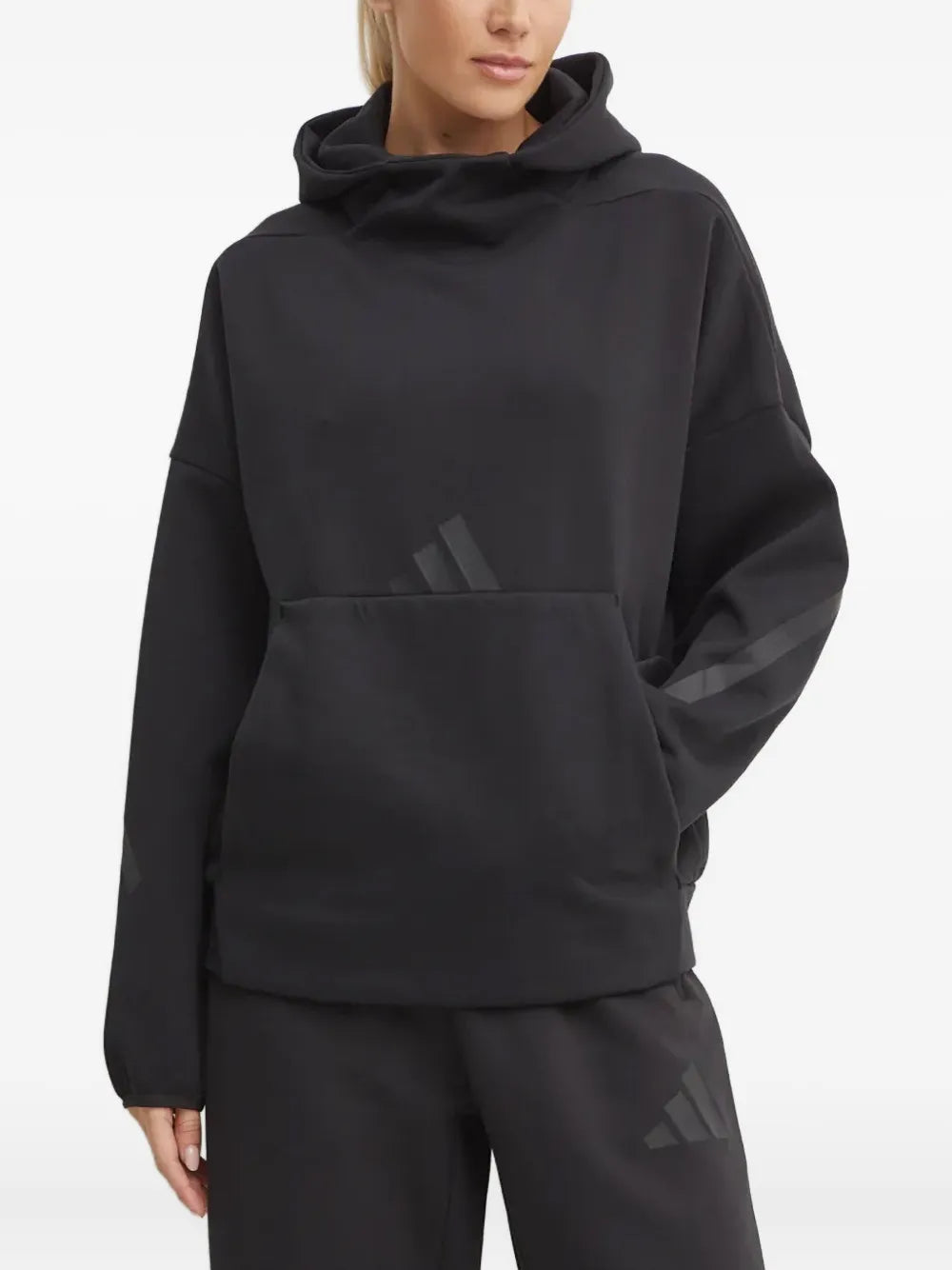 adidas  logo-detail hoodie