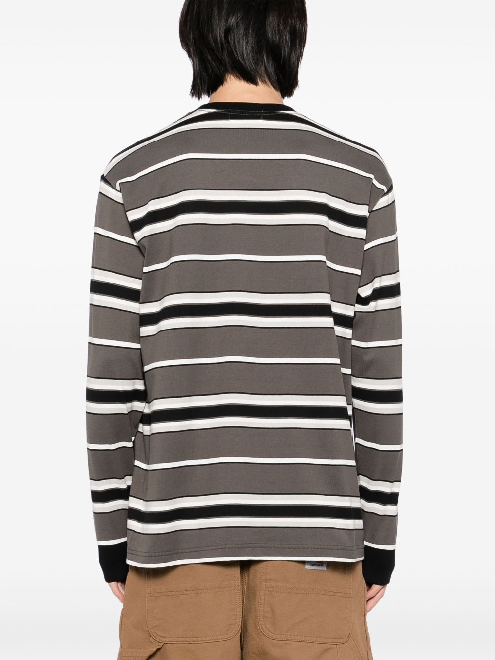A BATHING APE®  ape-head striped T-shirt