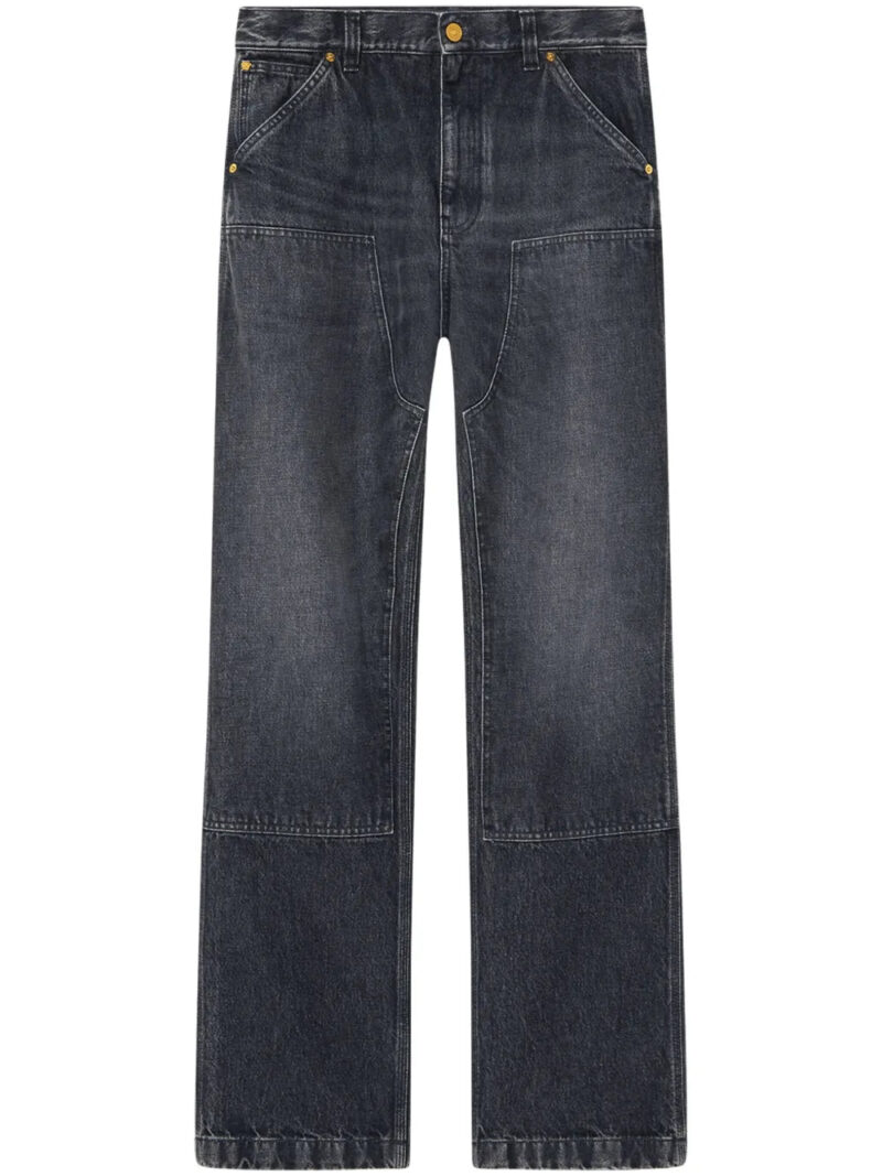 Versace  logo-patch jeans