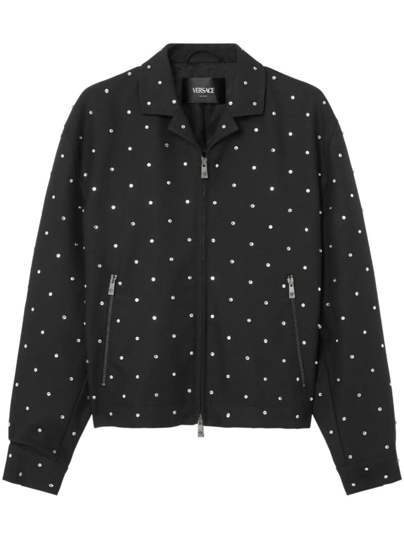 Versace  rhinestone-embellished jacket