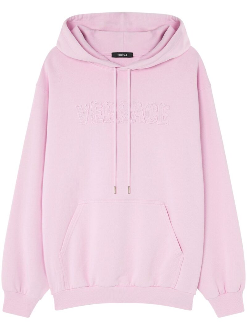 Versace  logo-patch hoodie
