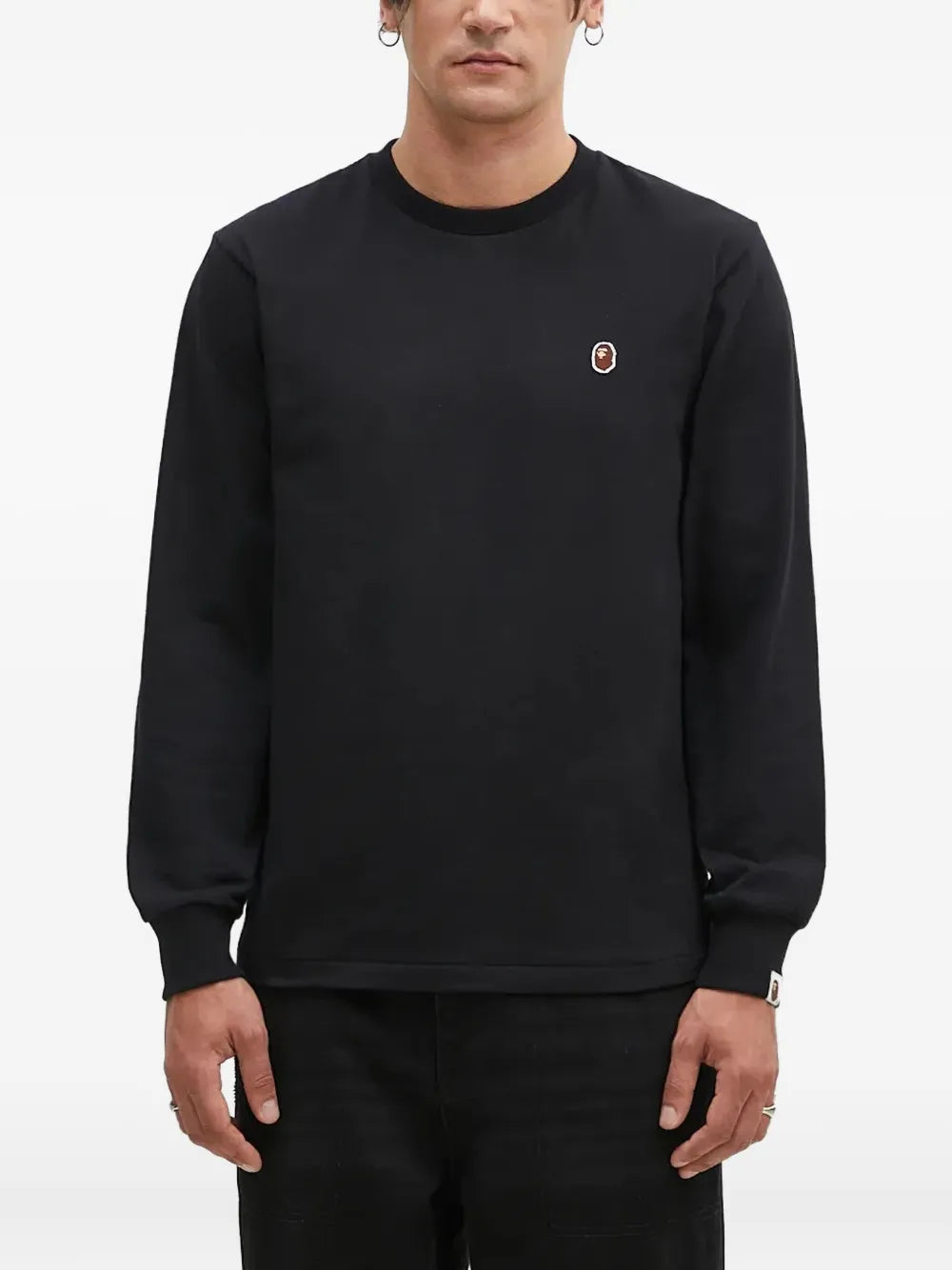 A BATHING APE®  One Point logo-appliqué sweatshirt