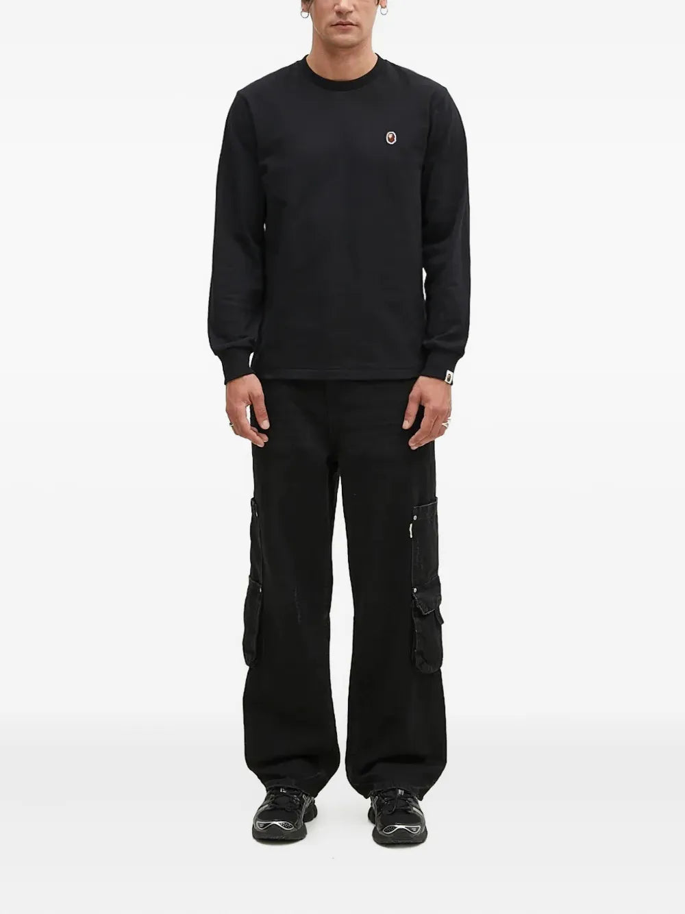 A BATHING APE®  One Point logo-appliqué sweatshirt