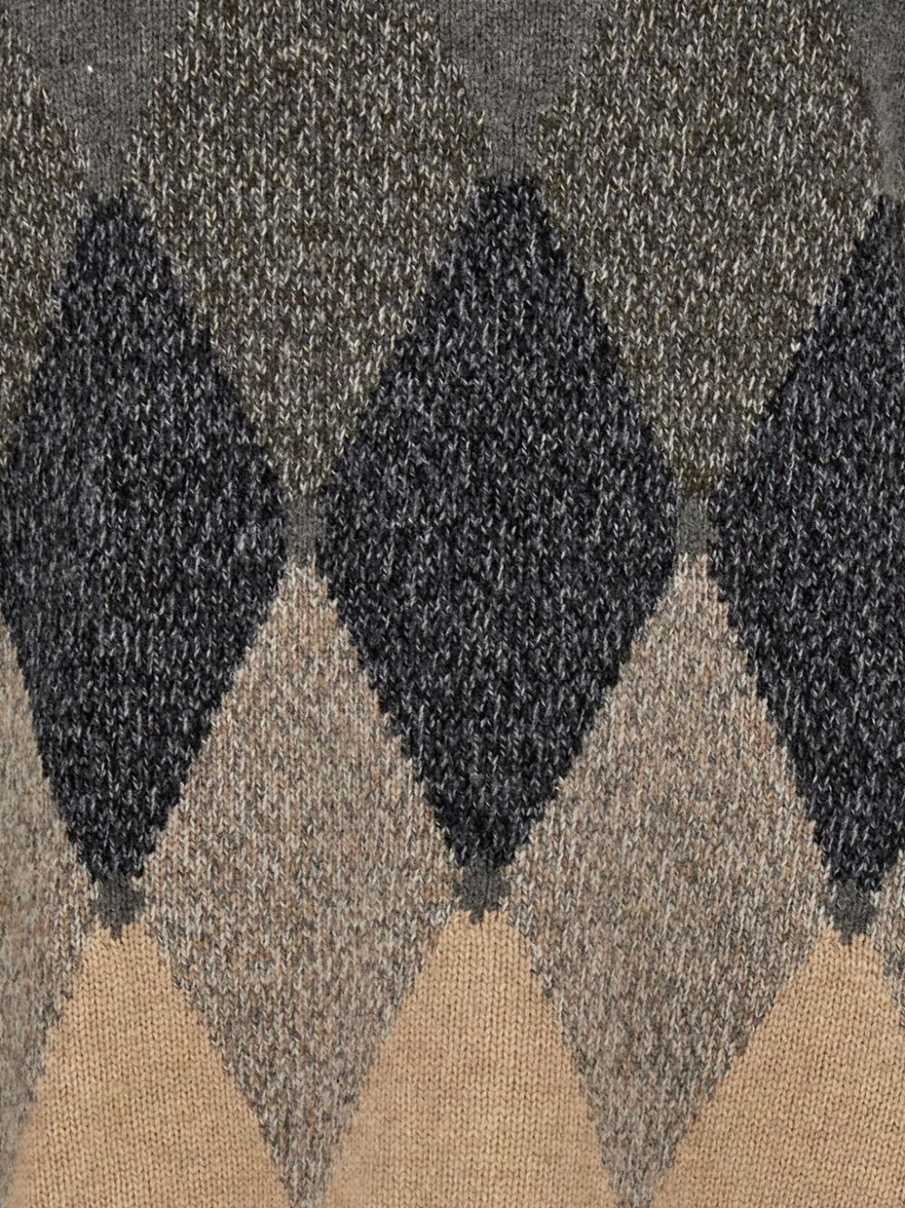 Ballantyne  argyle-intarsia sweater