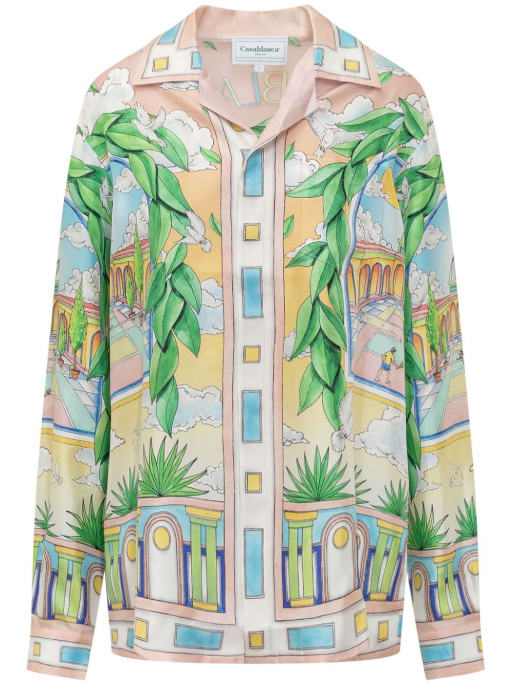 Casablanca  printed silk shirt