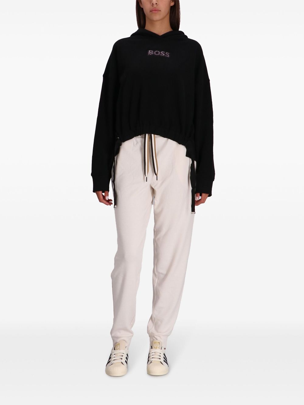 BOSS logo-appliqué hoodie