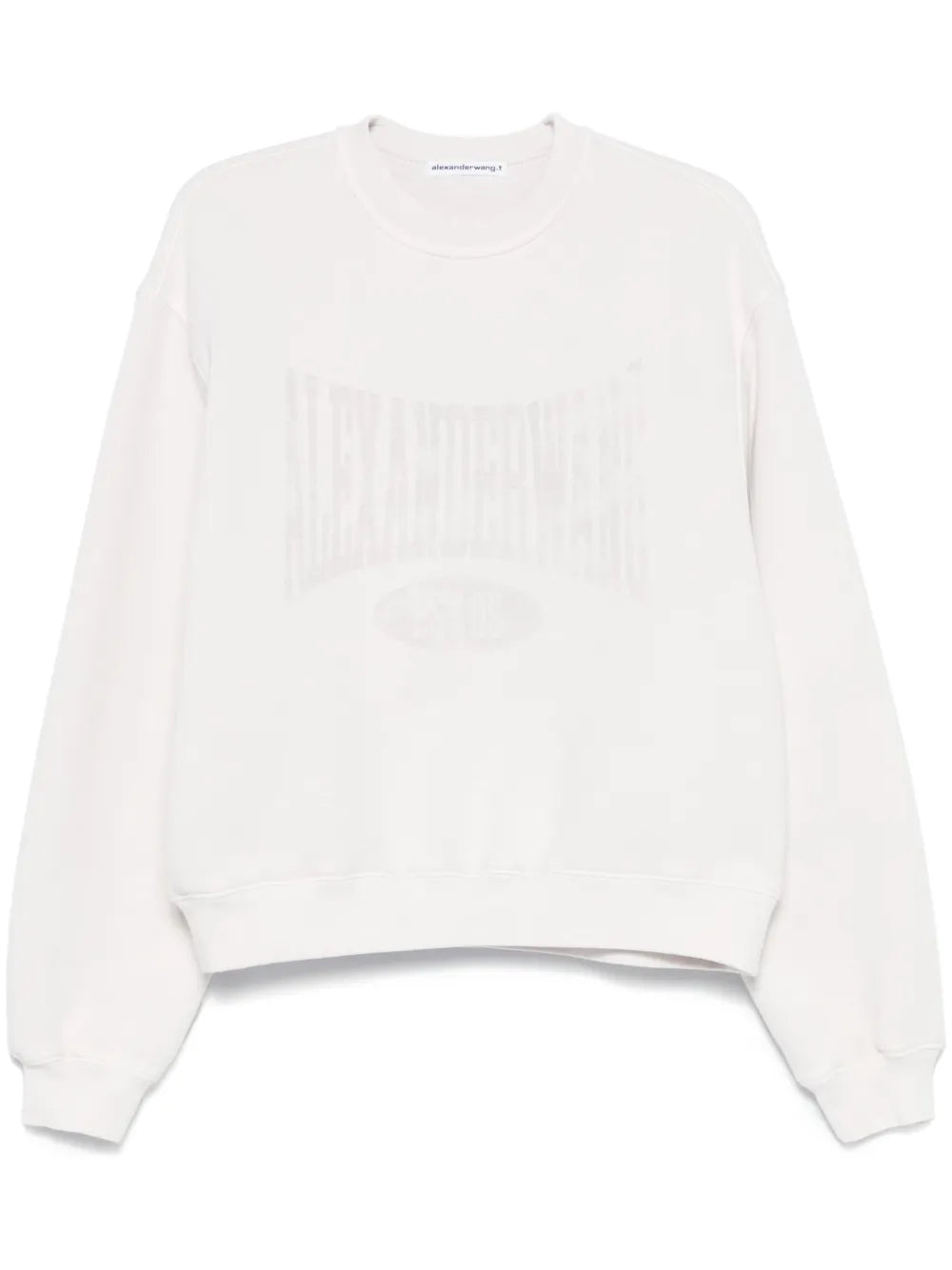 Alexander Wang  distressed-logo sweatshirt