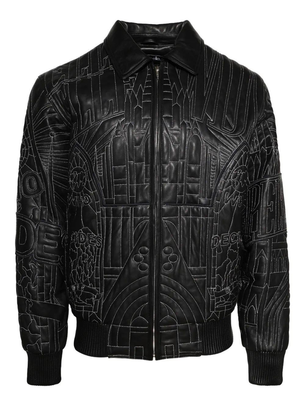 Who Decides War  x PP Cathedral bomber jacket