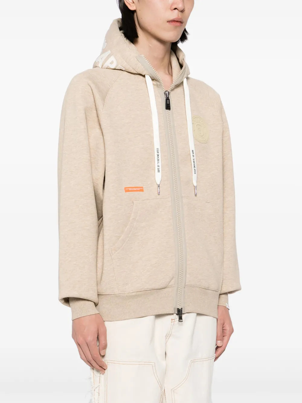 AAPE BY *A BATHING APE® moonface logo zip-up hoodie