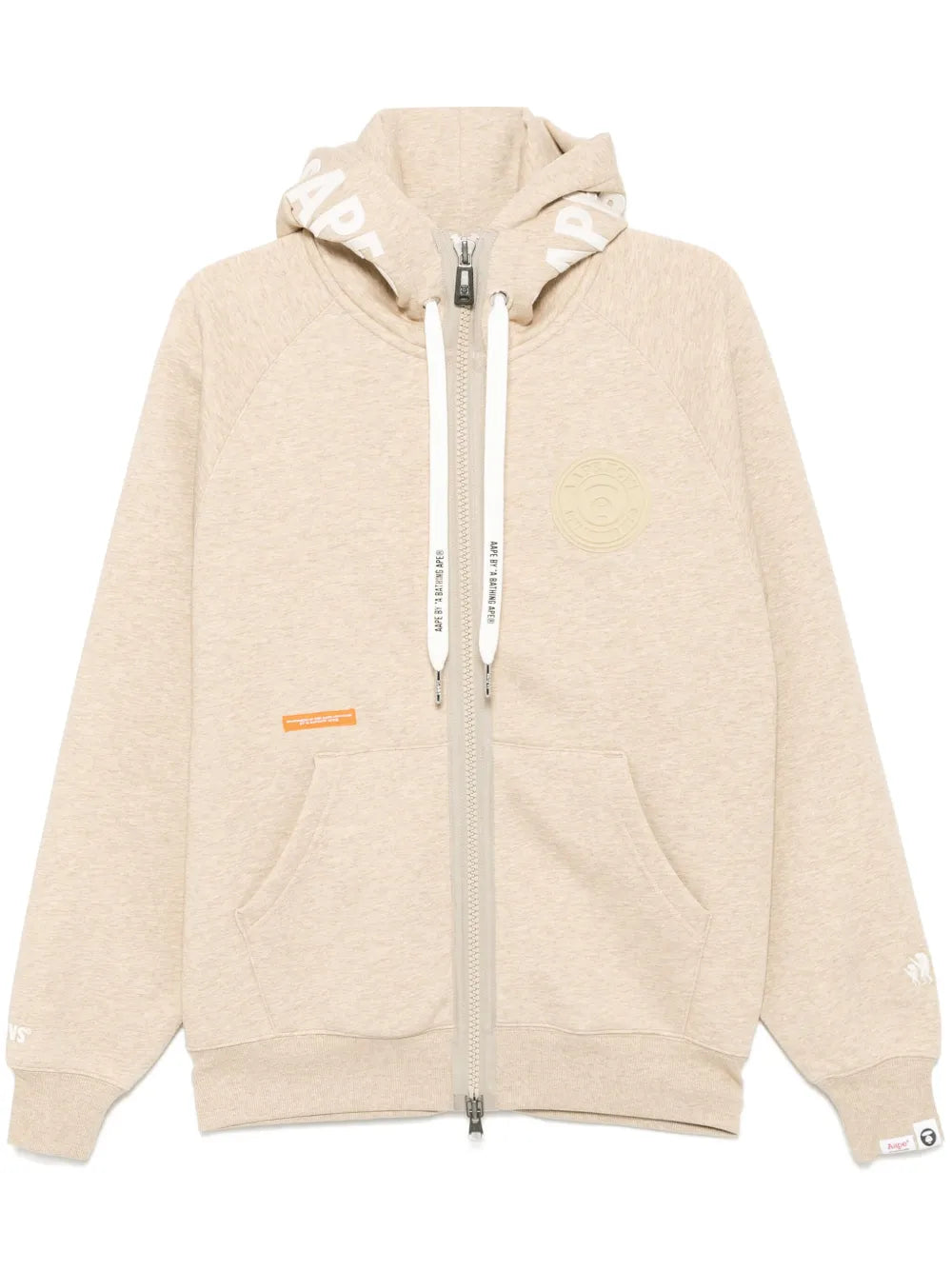 AAPE BY *A BATHING APE®  moonface logo zip-up hoodie