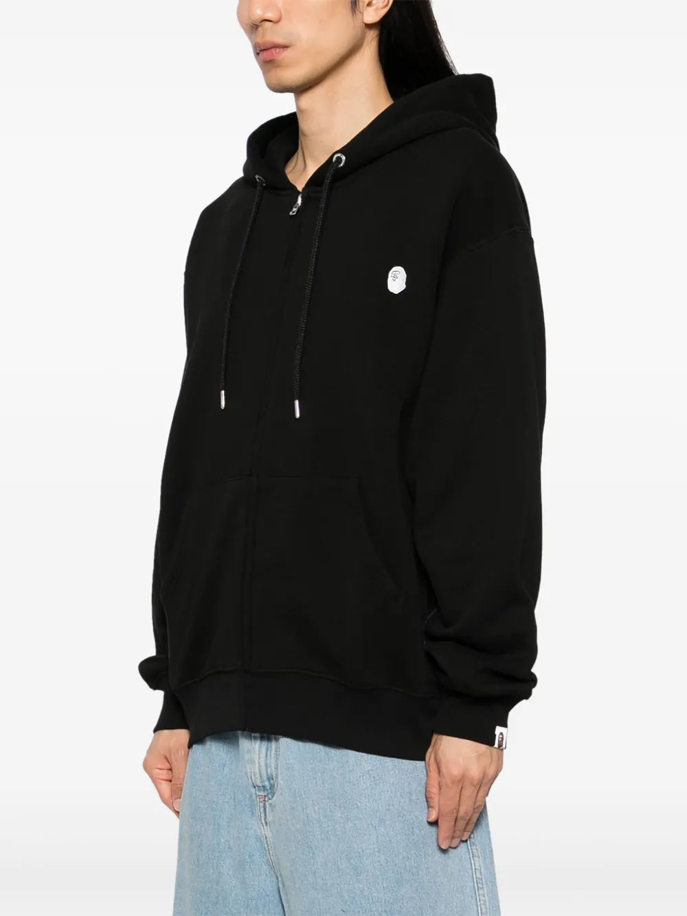 A BATHING APE®  one-point zip-up hoodie